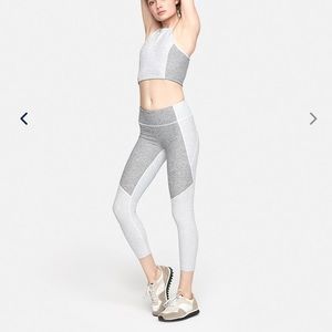 Outdoor Voices S two tone leggings in ash/dove
